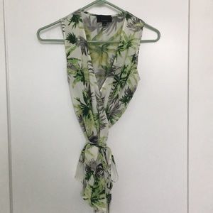 Wrap tropical top